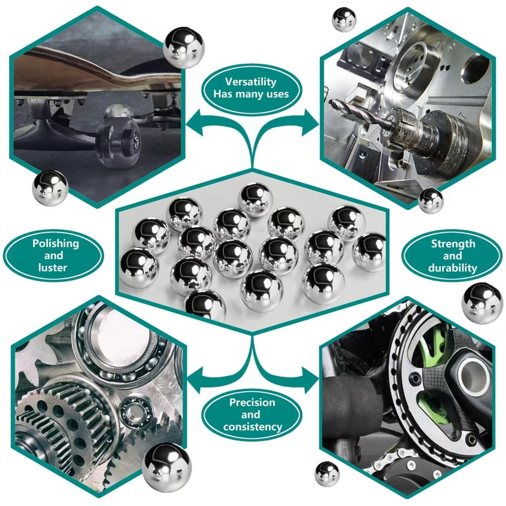 Steel Ball Bearings 1/4 Inch (6.35mm) Precision Steel Balls 1600pcs for Slingshots