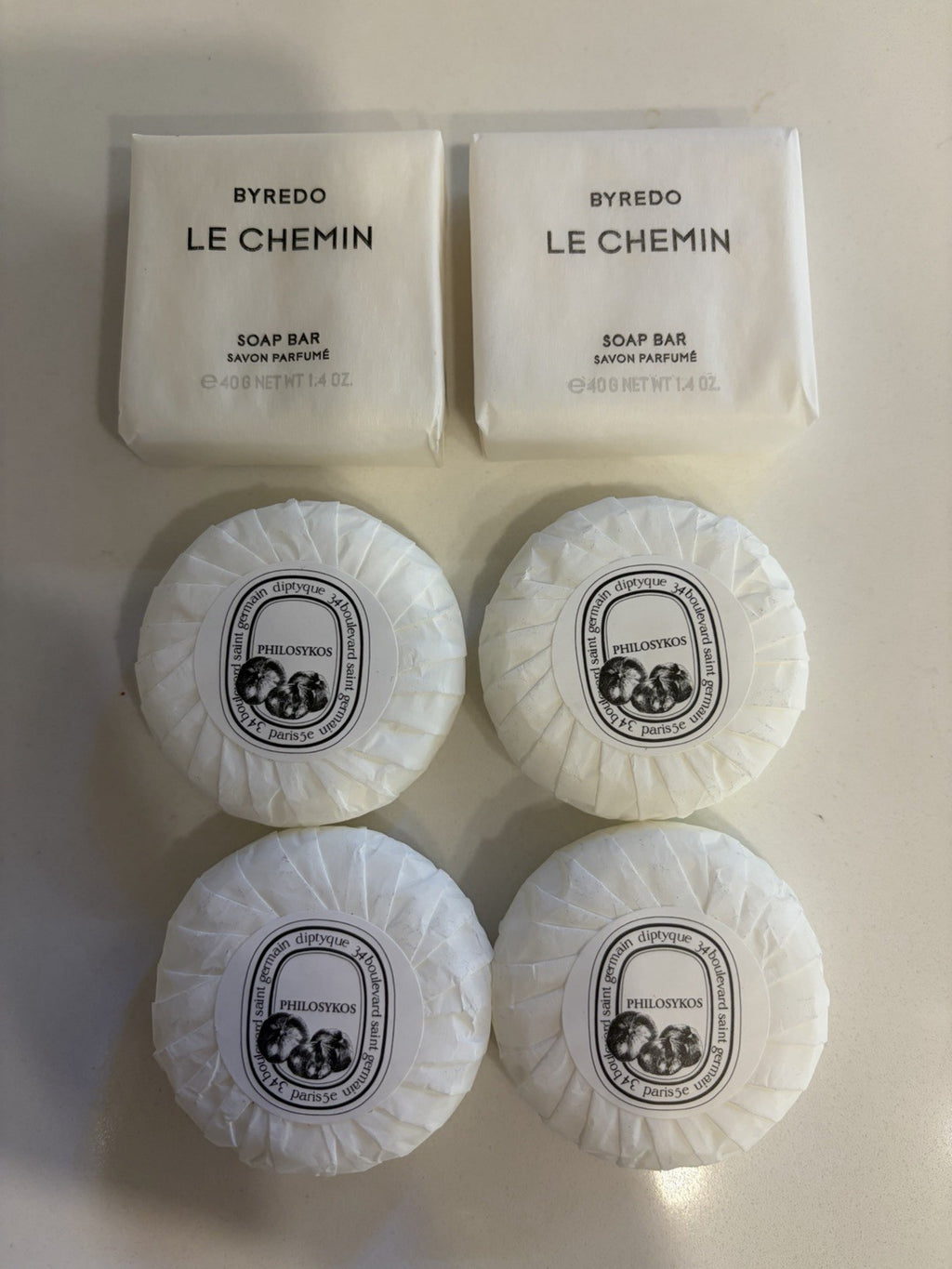 Diptyque Philosykos Paris Soap Bars Set - 4 x 30g & 2 Byredo Soaps