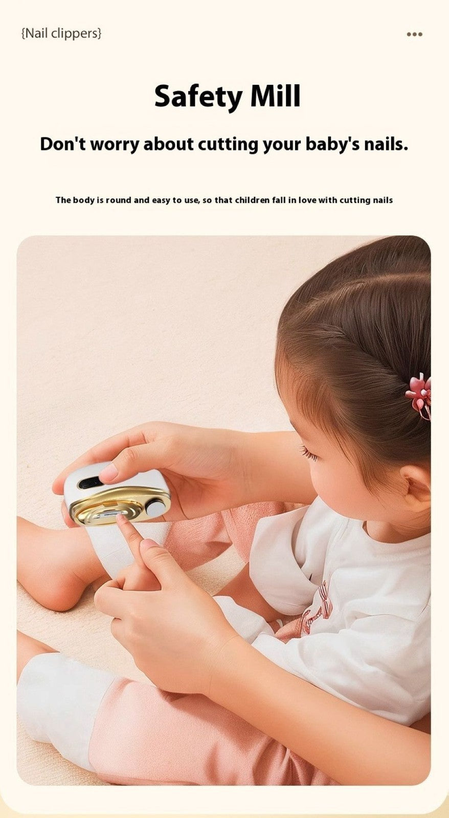 Electric Toe Nail Clippers Trimmer with LED Light for Kids & Seniors - Safe & Easy Pedicure Tool