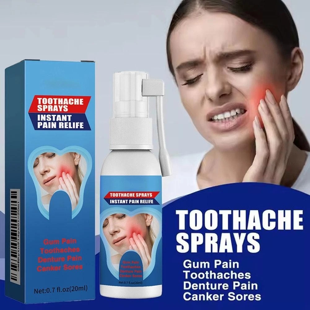 Toothache Relief Herbal Oral Spray for Sensitive Teeth & Gums - Pain Relief, Fresh Breath