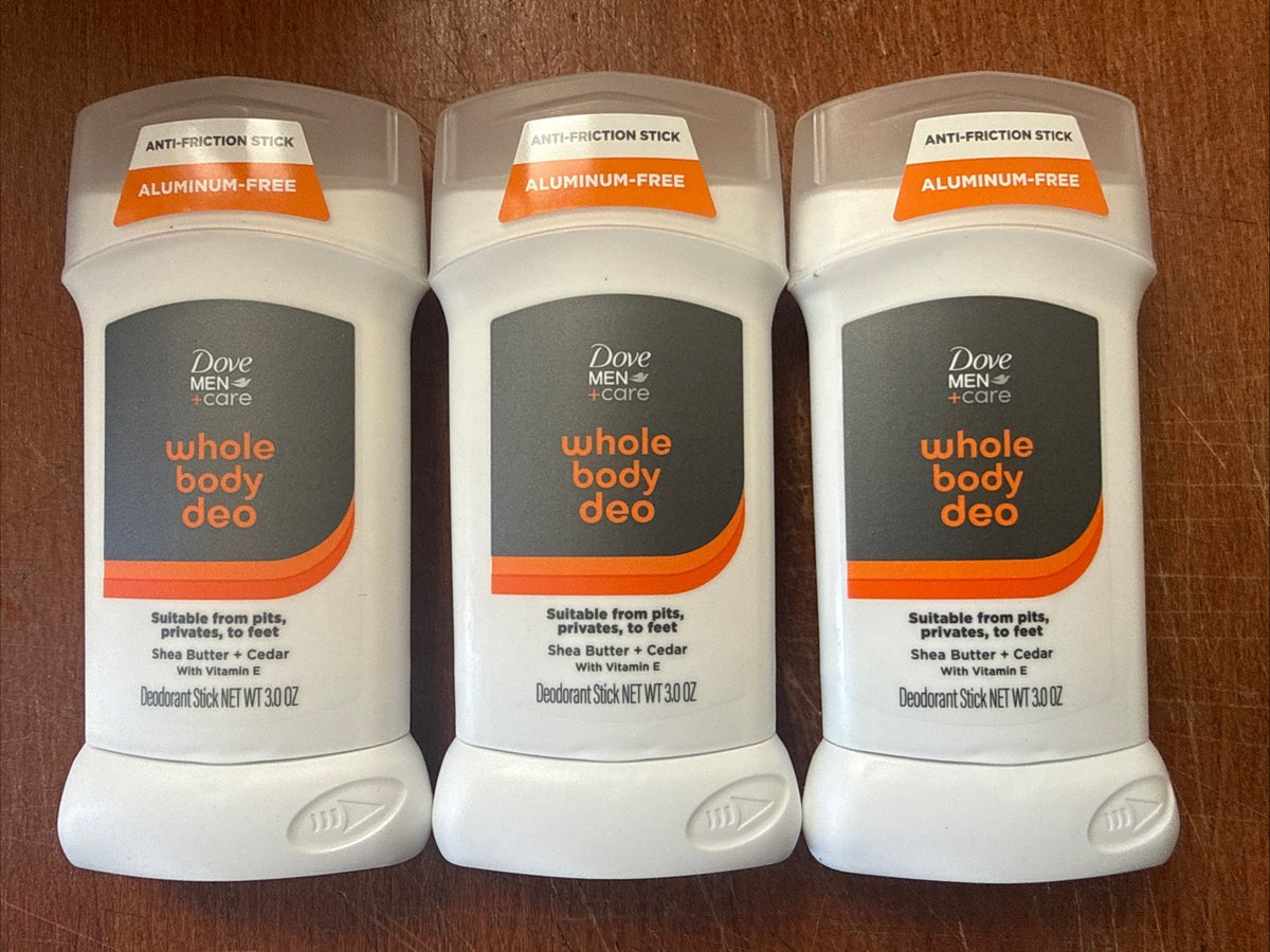Pack of 3 Men’s Deodorant Sticks with Shea Butter & Cedar - 3 oz Each