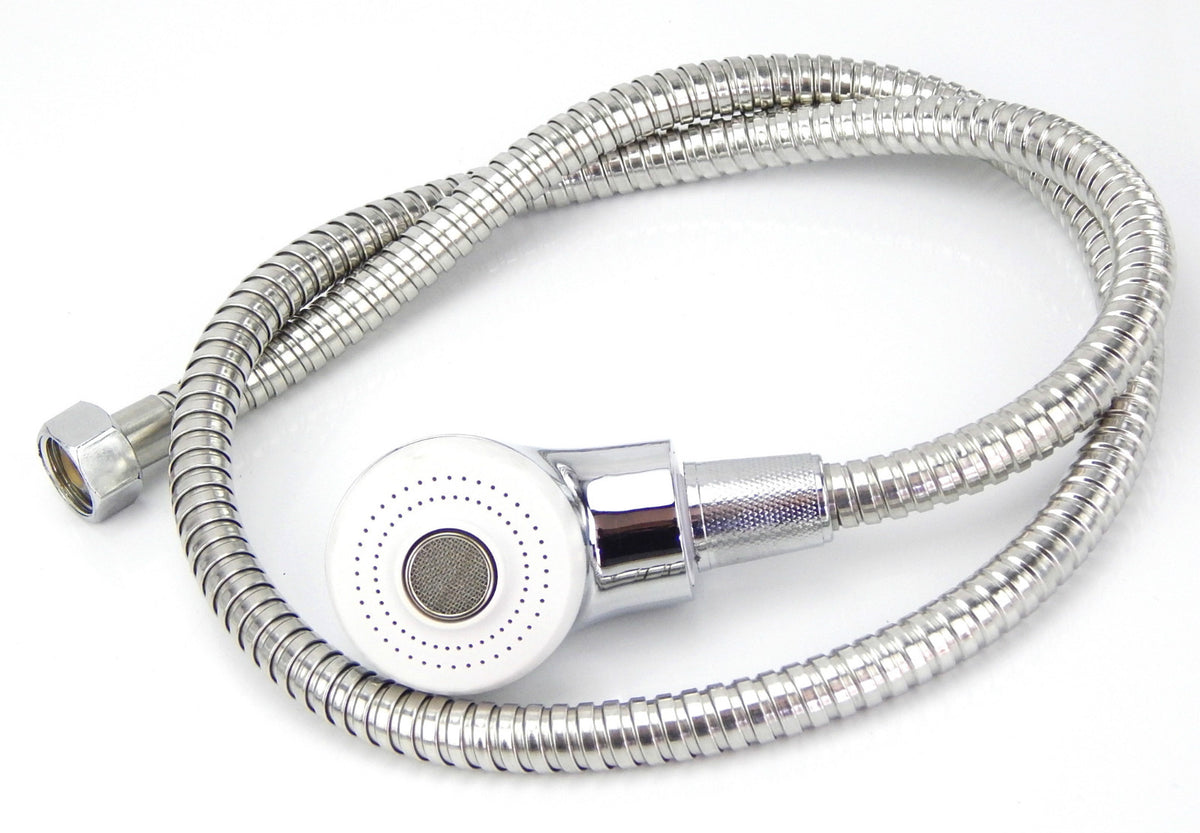 Pedicure Spa Chair Sprayer Hose and Head Set - 40 Inch Long Hose, 3.5 Inch Spray Head