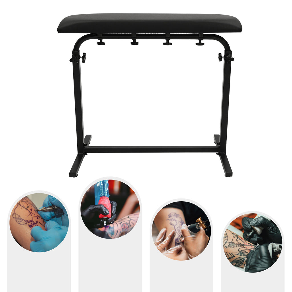 Adjustable Tattoo Arm Rest Bracket with 340° Rotatable Panel, 67-100cm Height