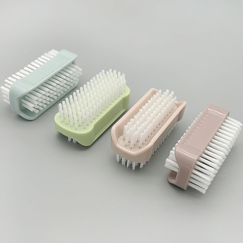 2-Sided Nail Brush Set for Fingernail and Under Nail Cleaning - 4 Pieces