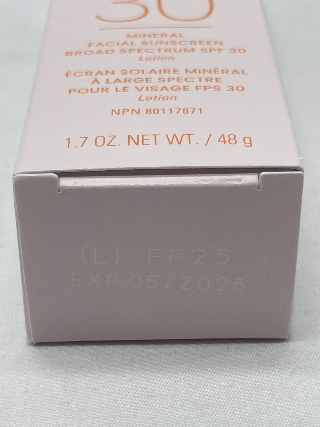 Mineral Facial Sunscreen SPF 30 Lotion 1.7 oz with Box
