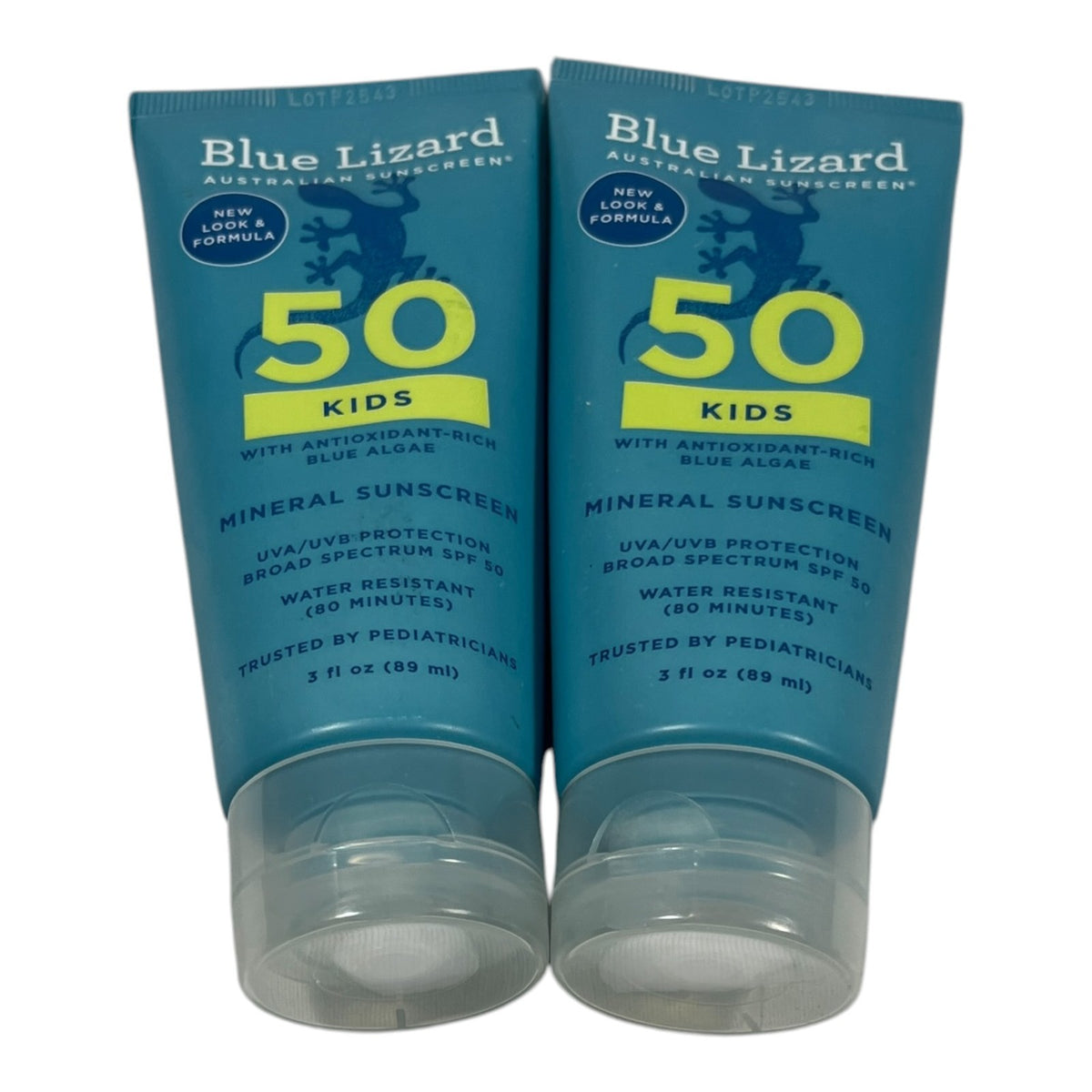 Kids Mineral Sunscreen SPF 50 - 3 fl oz Pack of 2 - Baby Safe Sunblock