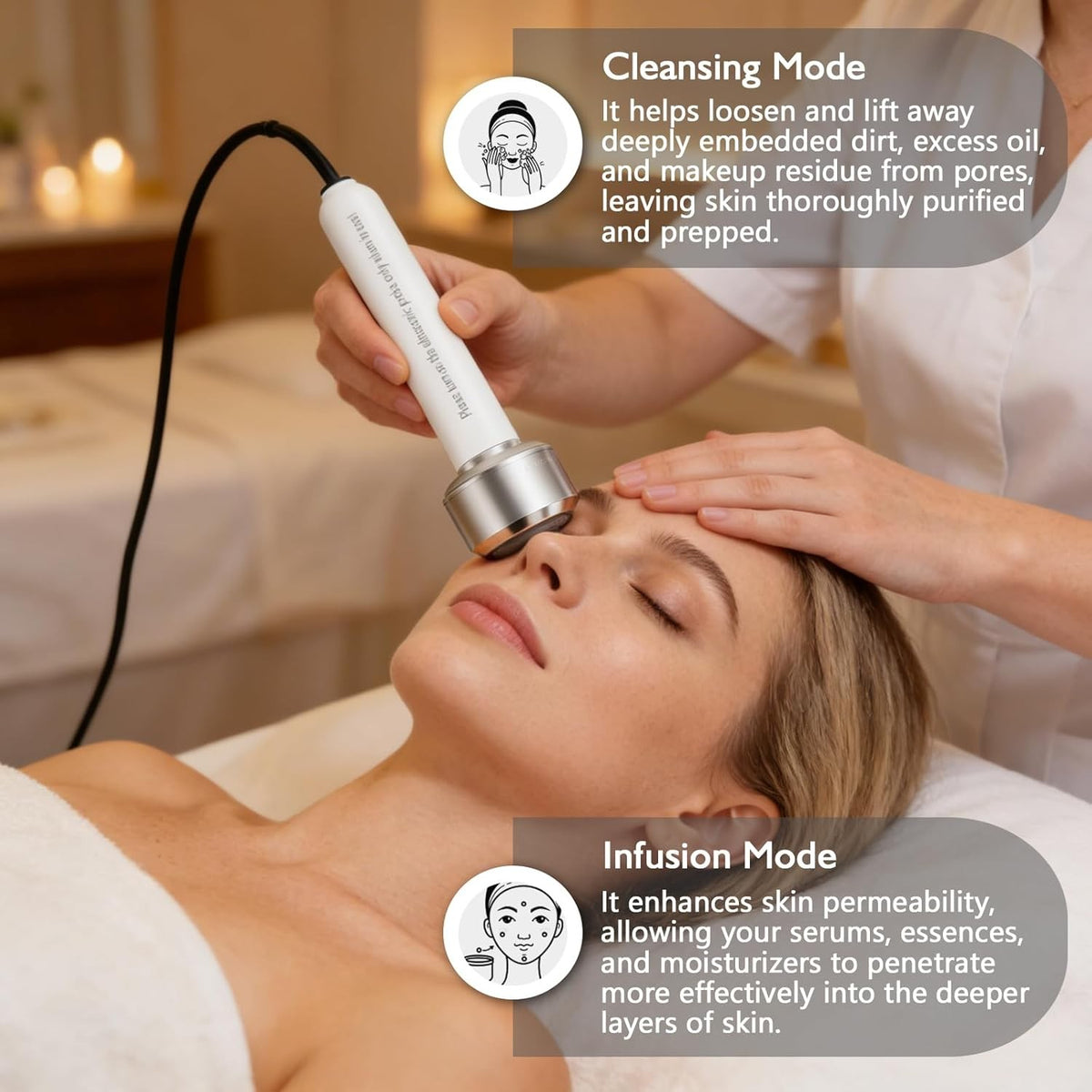 4-in-1 Hot Cold Facial Steamer with LED Magnifying Lamp & Aromatherapy