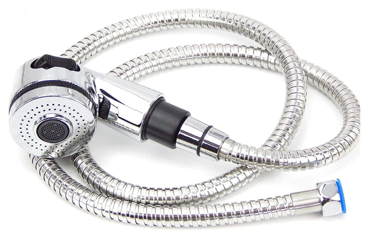 Salon Hair Sink Replacement Part Chrome Sprayer Hose for Shampoo Units