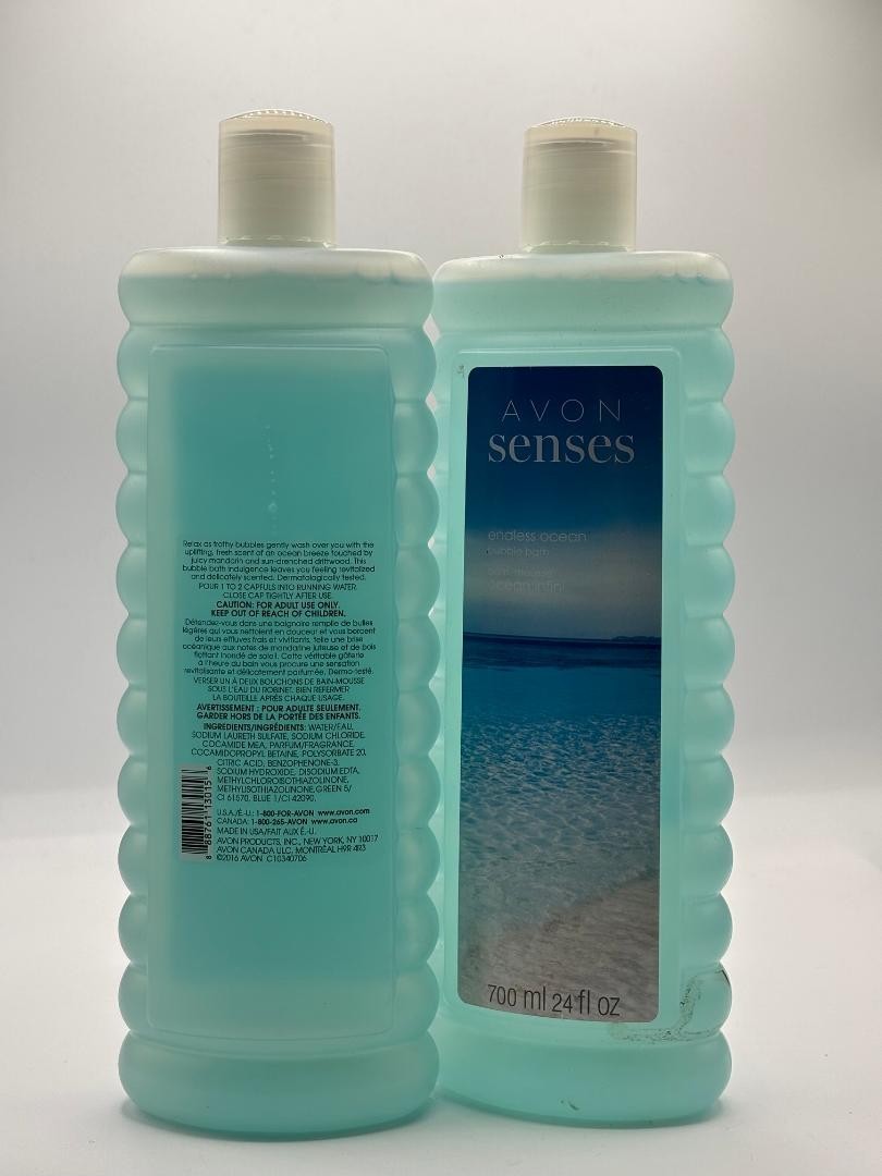 Bath & Body Bubble Bath Set - Endless Ocean Scent, 24 fl oz Each, Lot of 2