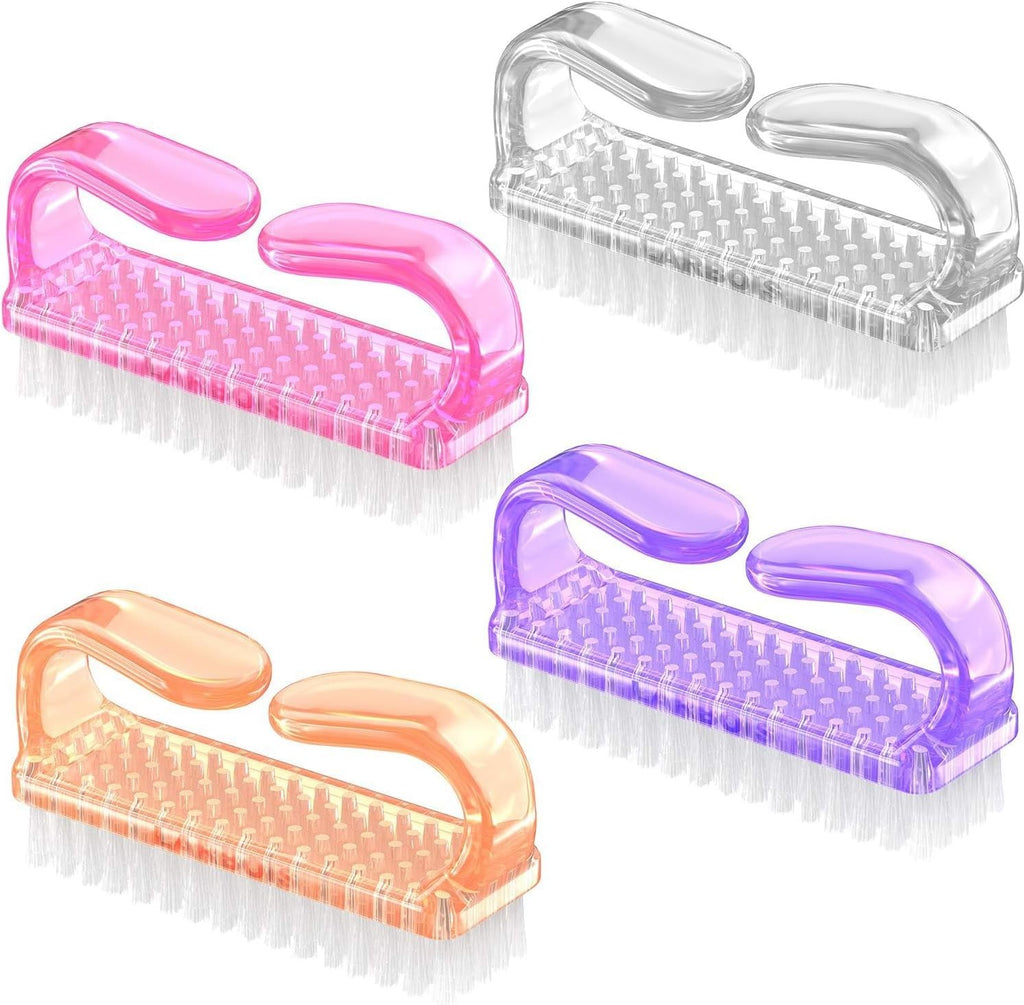 Nail Brush Set - Compact & Durable Personal Care Tool, Assorted Colors