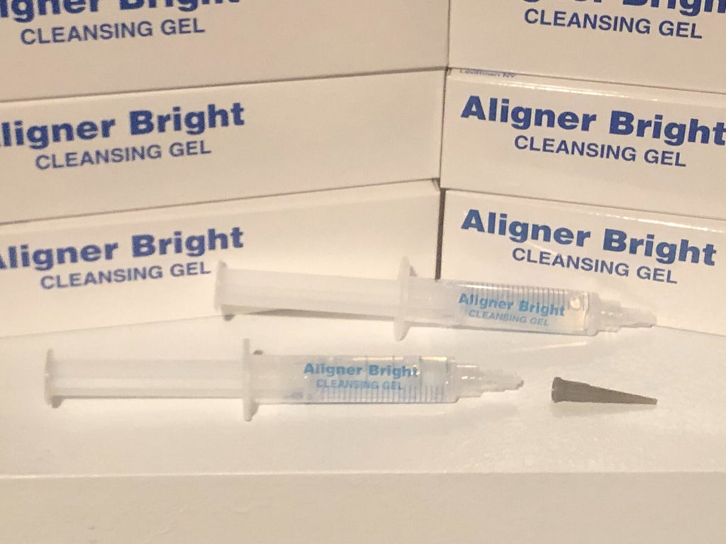 AlignerBright Antimicrobial Gel Two Pack for Retainers and Aligners - Keeps Teeth & Gums Healthy
