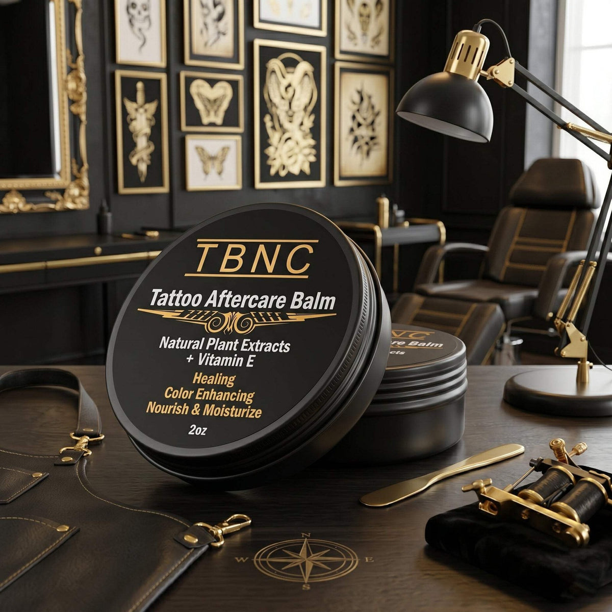 Tattoo Aftercare Balm TBNC - Non-Greasy Hydrating Skin Treatment for Ink