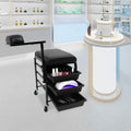 Salon Nail Cart with 3 Drawers and Mobile Wheels - Beauty & Spa Storage Trolley