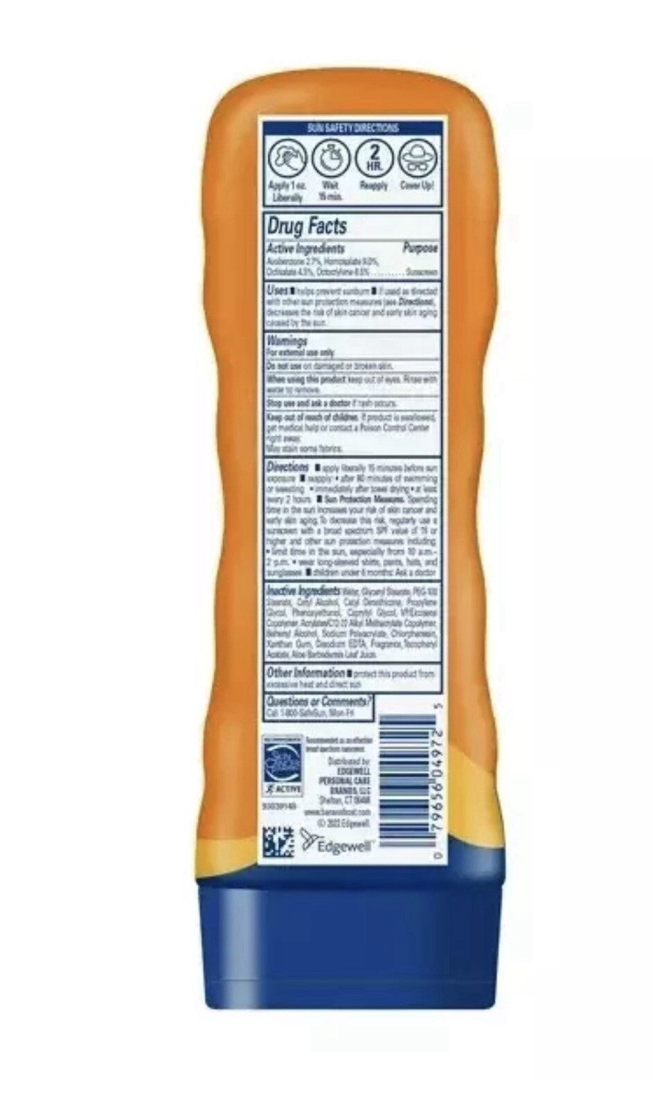 SPF 50 Sunscreen Lotion for Sports & Outdoor Activities - 8 Oz
