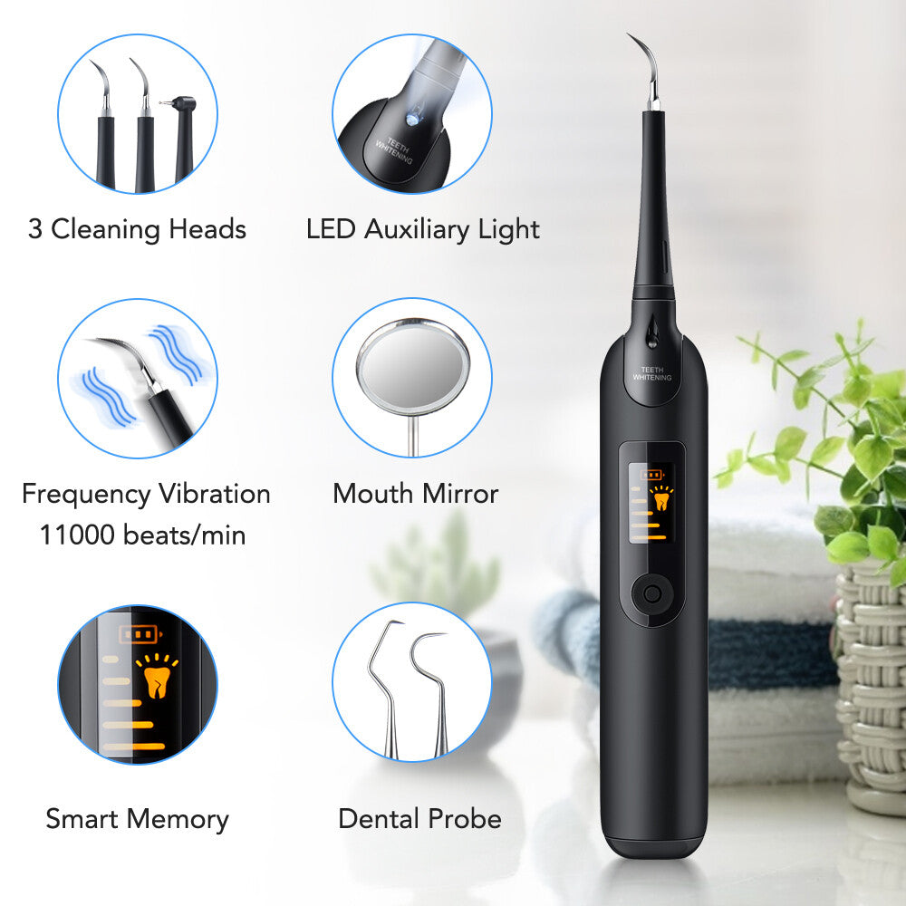 Ultrasonic Electric Tooth Cleaner Dental Scaler Tartar & Plaque Remover