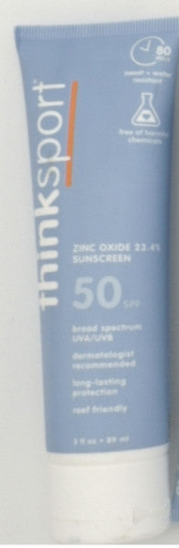 SPF 50 Mineral Sunscreen for Sports & Active Use - Reef Safe, Water Resistant, 7 Pack
