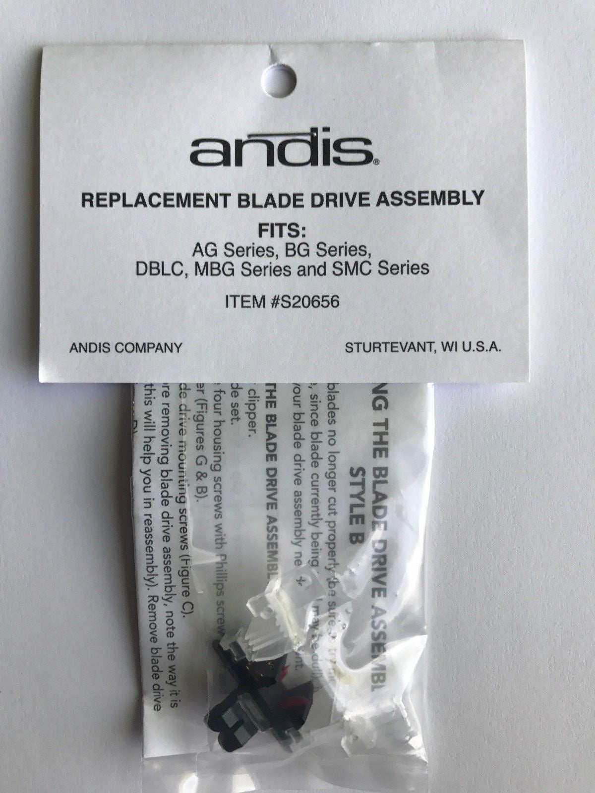 Andis Blade Drive Assembly Replacement #20658 / 20659 - Multiple Quantities