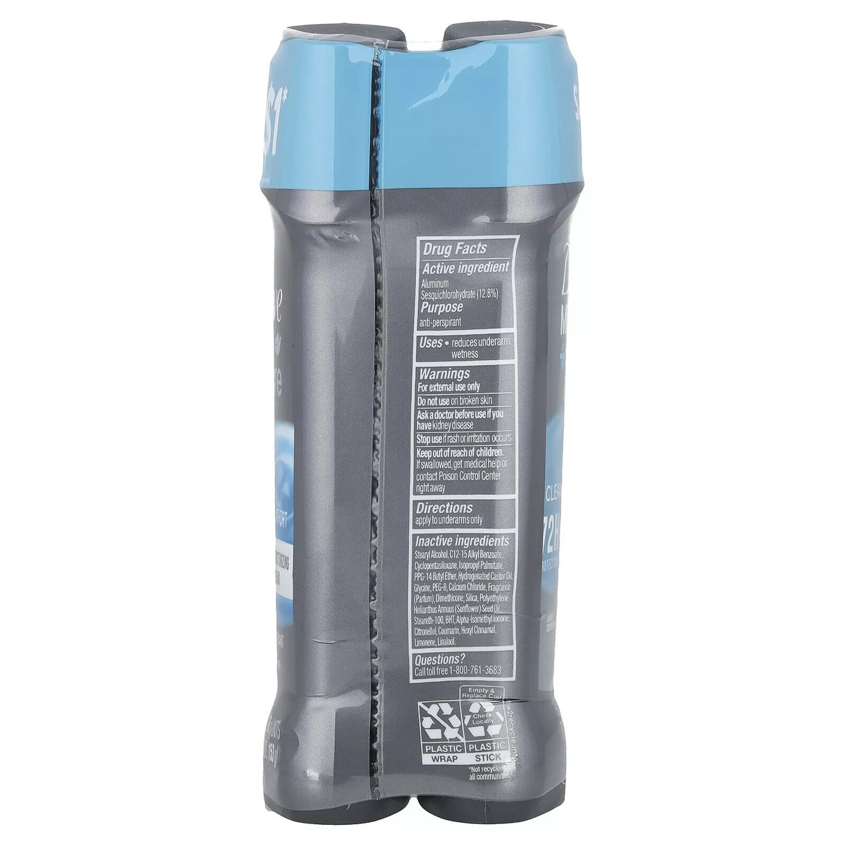 Men's Antiperspirant Deodorant Clean Comfort 2 Pack - 2.7 oz Each