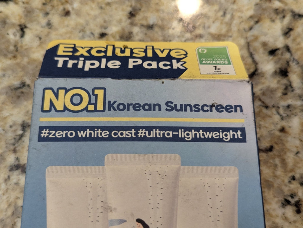 Korean SPF50 Sunscreen SPF50 Lightweight Birch Tree Moisturizer 1.69oz Pack of 3
