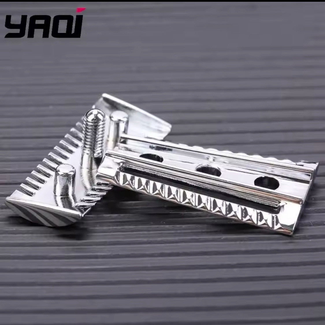 Yaqi Safety Razor Replacement Head for Slant Razors - Chrome Zinc Alloy