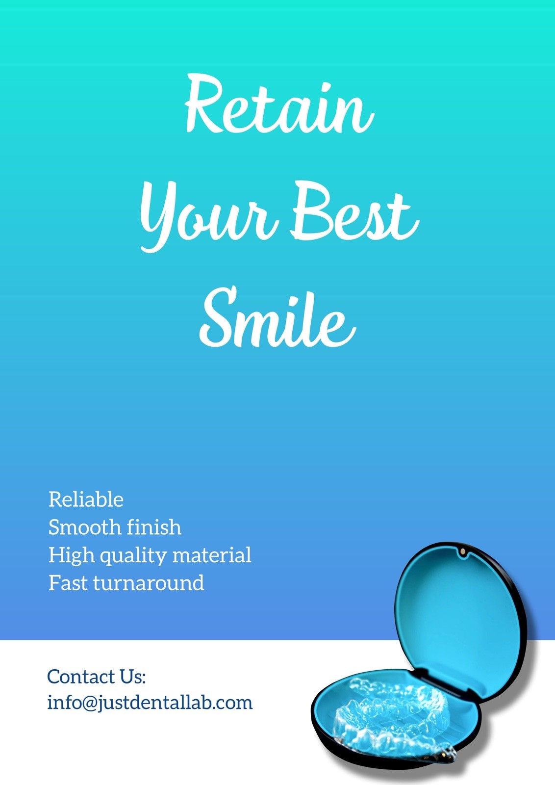 Custom Dental Retainer Set - US Made Invisacryl from Germany