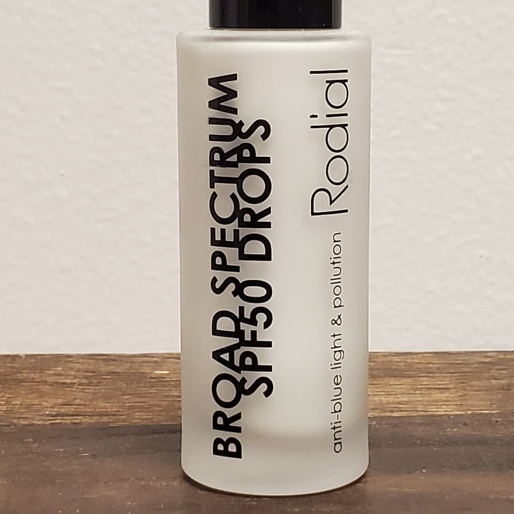 Broad Spectrum SPF 50 Drops with Blue Light & Pollution Protection - Hyaluronic Acid, 1 Oz