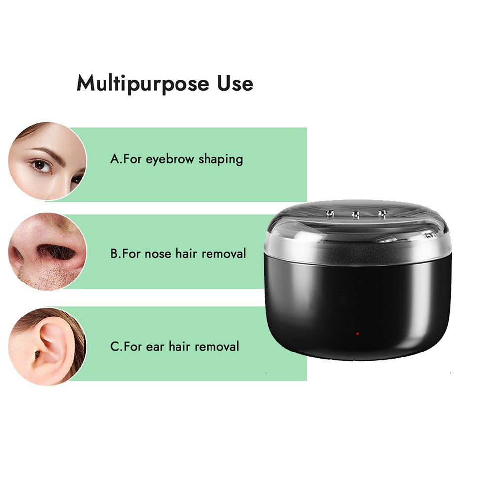 Mini Portable Wax Warmer Kit for Nose, Ear, Eyebrow & Beard Hair Removal