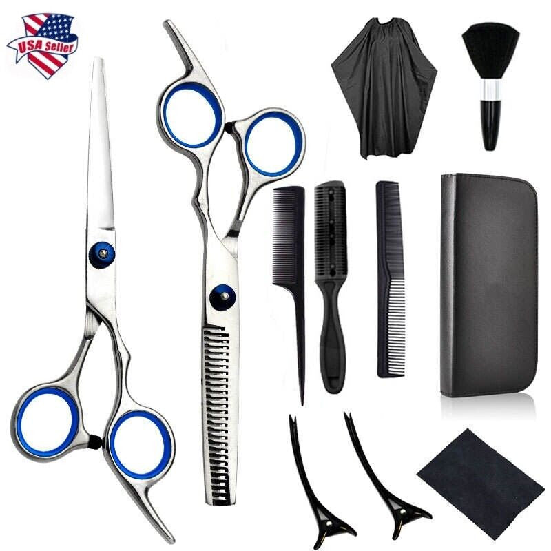 Professional Hair Cutting Thinning Scissors Set for Barbers & Salons