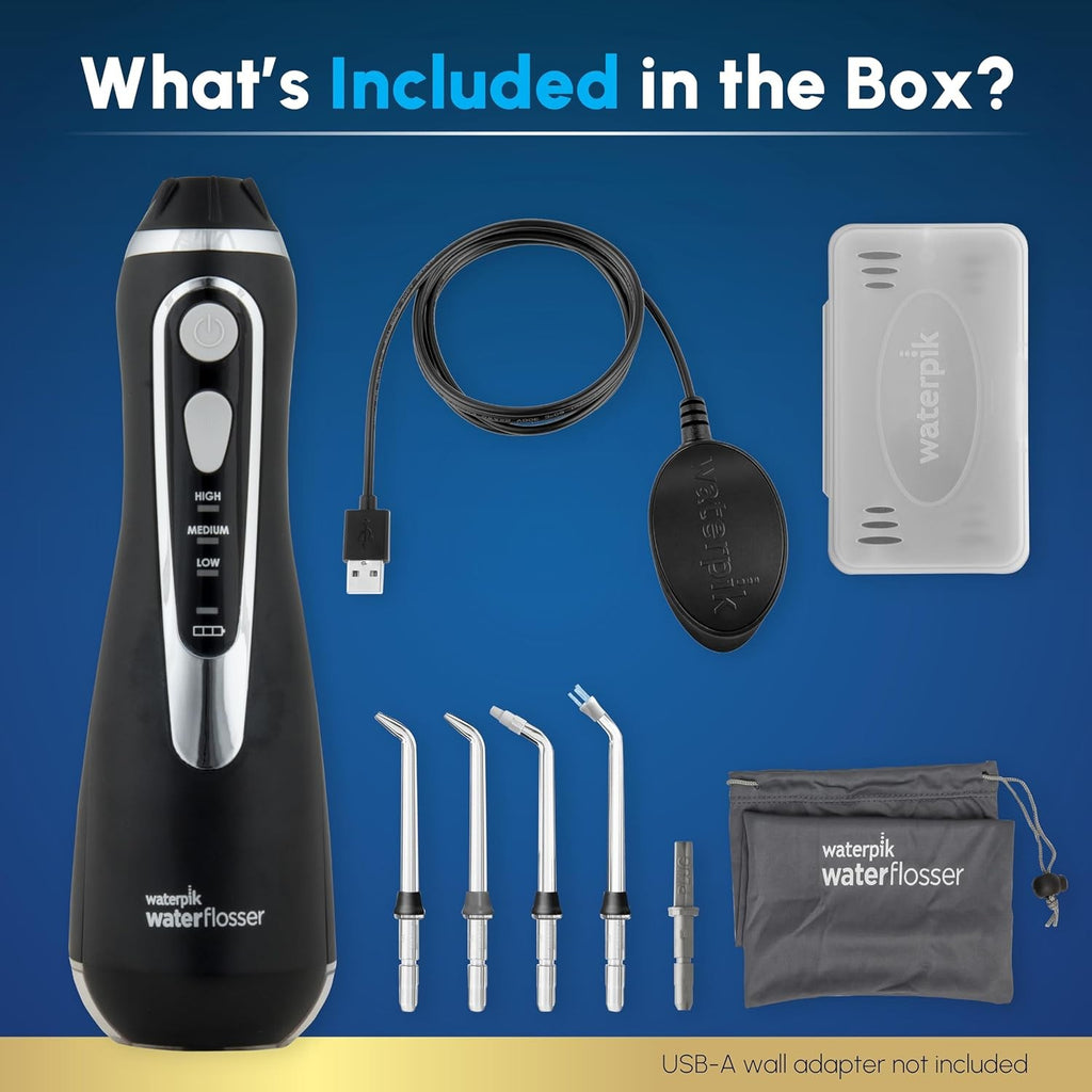 Portable Water Flosser for Travel and Home - Rechargeable, ADA Approved