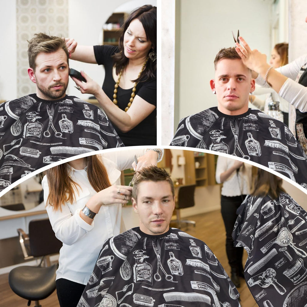 Professional Hair Cutting Cape with Adjustable Neck for Salon & Home Use
