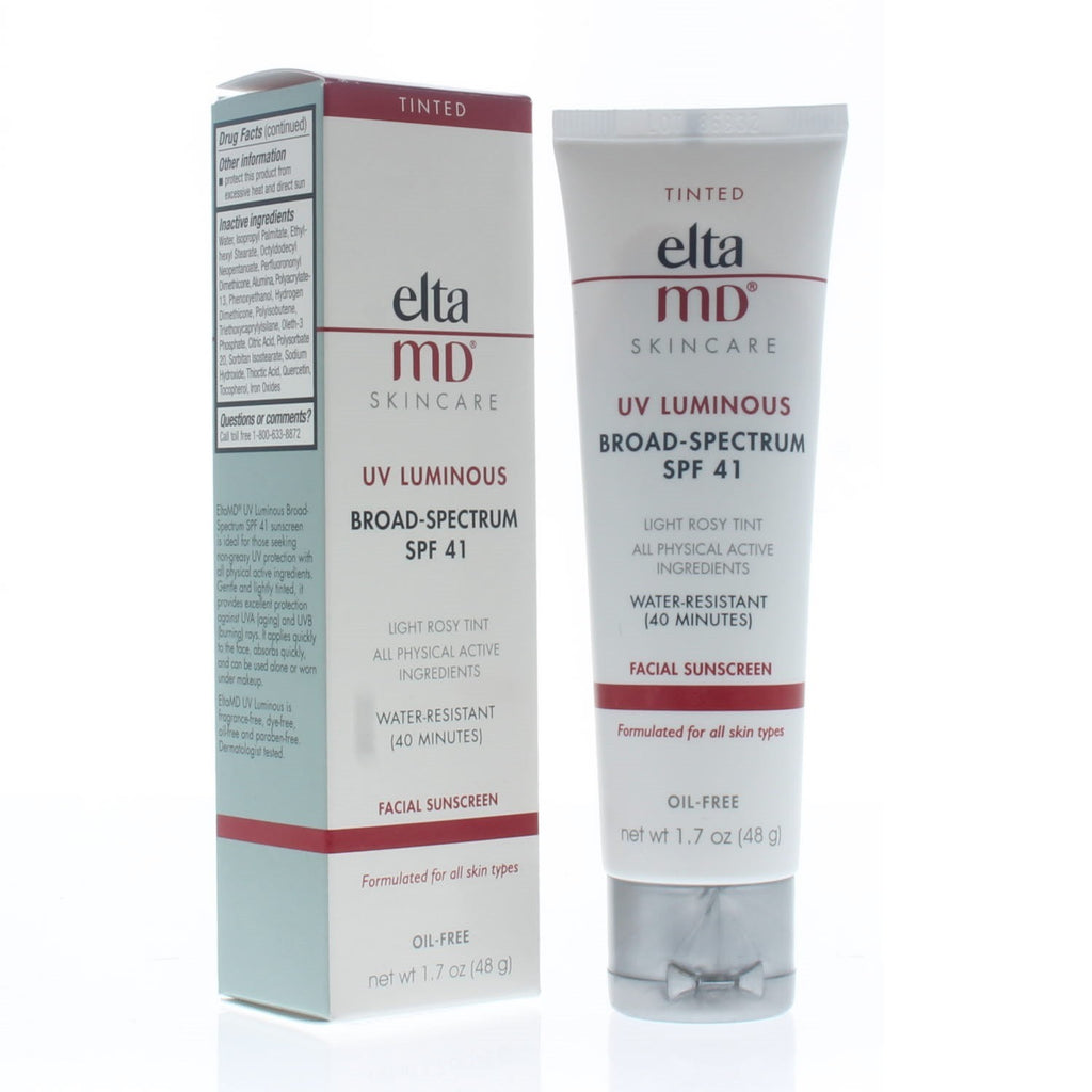 EltaMD UV Luminous SPF 41 Tinted Facial Sunscreen Water Resistant 1.7oz