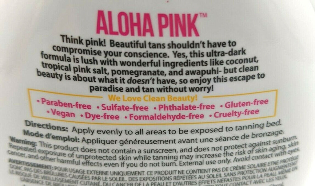 Dark Tanning Bed Lotion with Coconut & Natural Oils - 13.5 oz