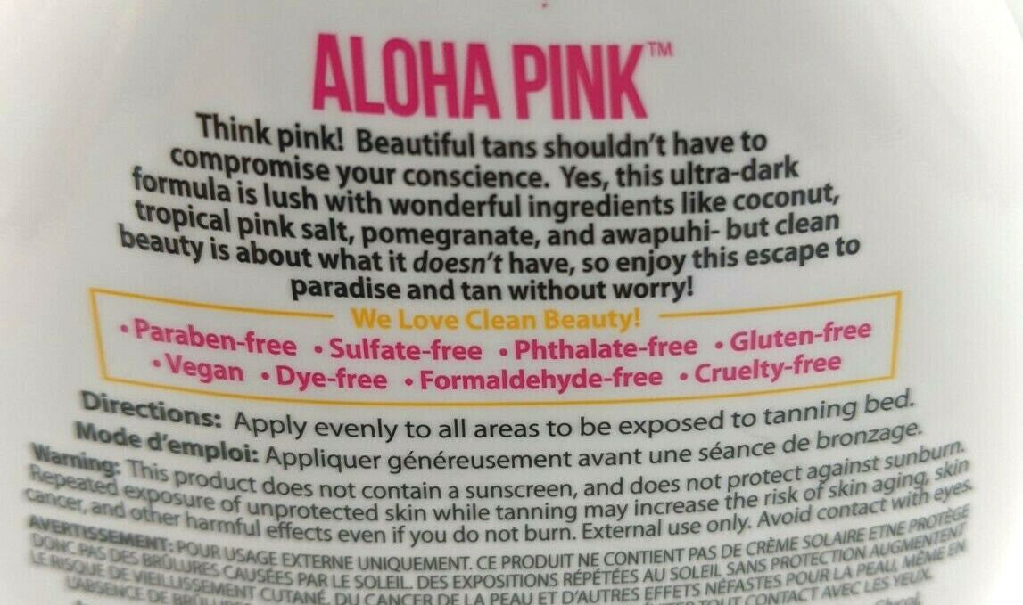 Dark Tanning Bed Lotion with Coconut & Natural Oils - 13.5 oz