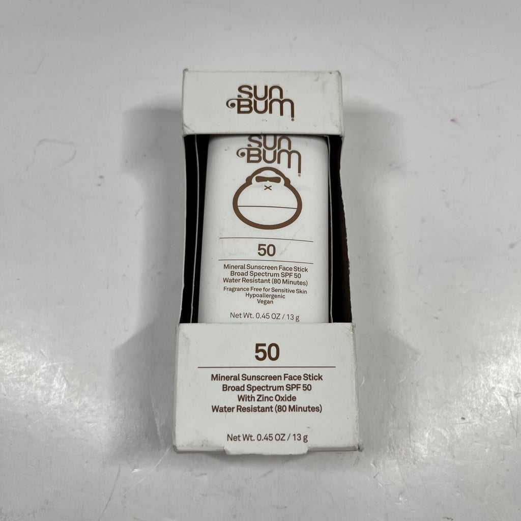 Sun Bum SPF 50 Mineral Face Stick Sunscreen Water-Resistant