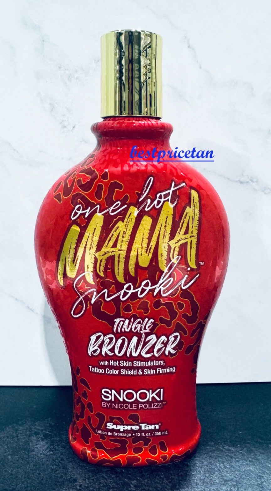 Skin Firming Tingle Bronzer Lotion - 12oz Sunless Tanning Oil