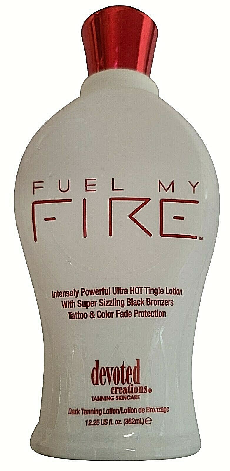 Devoted Creations Fuel My Fire Hot Tingle Black Bronzer Tanning Lotion 12.25 oz