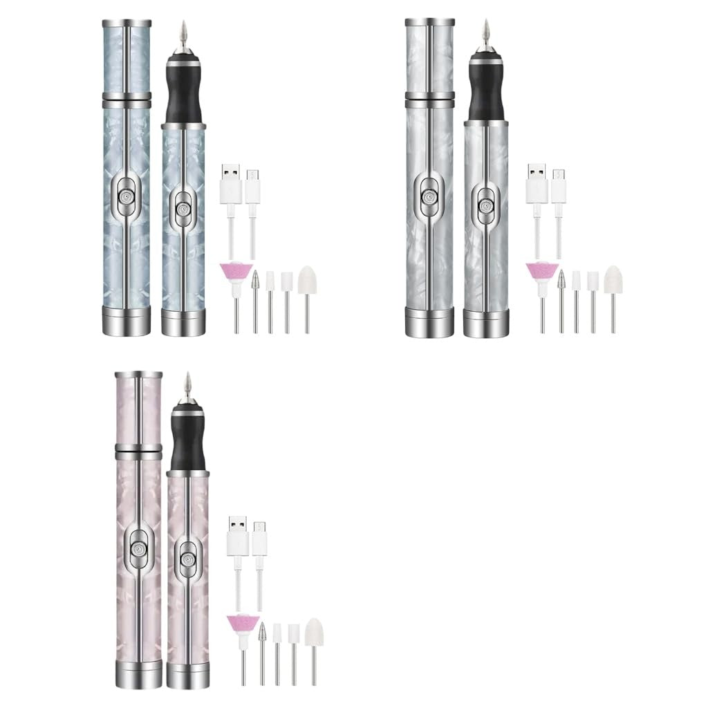 Cordless Electric Nail File 15000 RPM Rechargeable Manicure Pedicure Tool