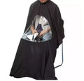 Hair Cutting Barber Cape with Viewing Window - Salon Cover & Hair Drape