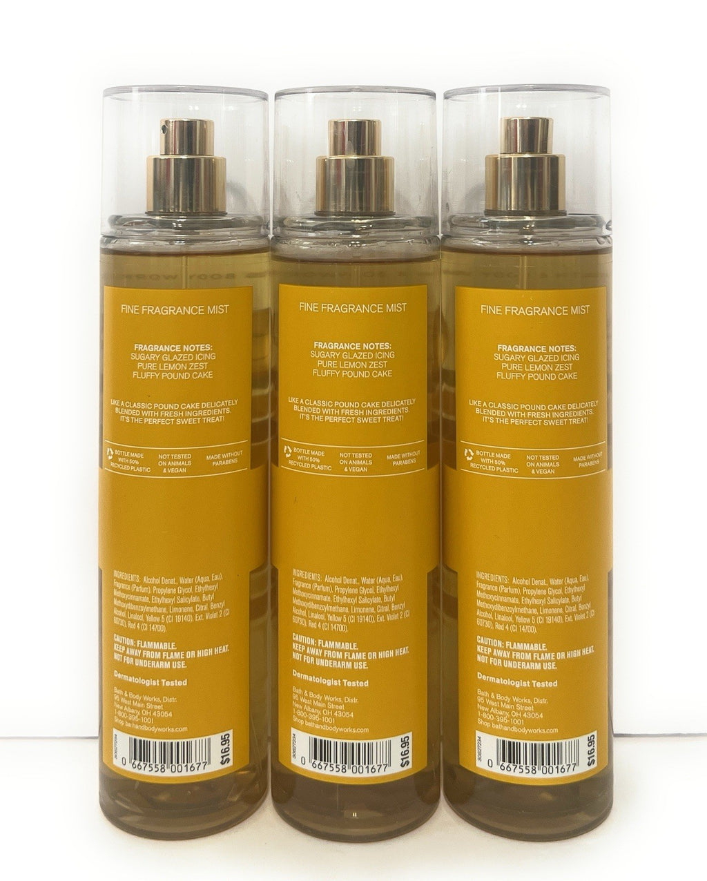 Iced Lemon Pound Cake Fragrance Mist - 8 oz Body Spray