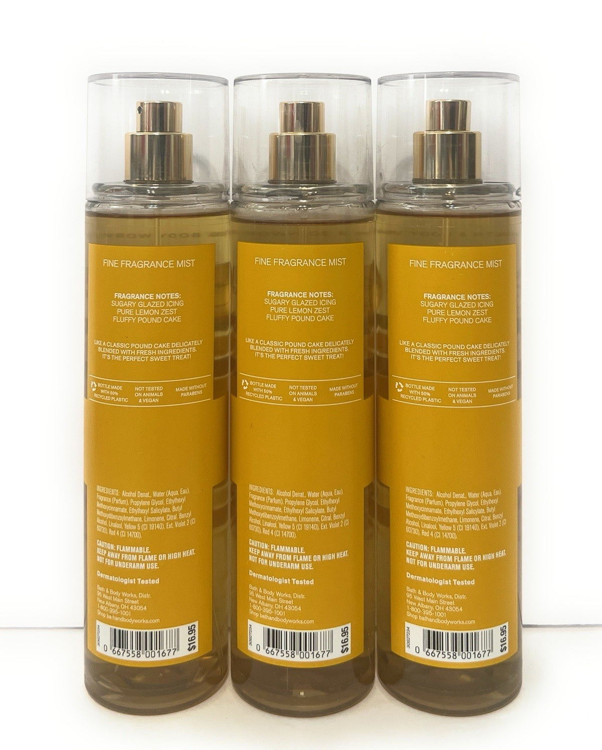 Iced Lemon Pound Cake Fragrance Mist - 8 oz Body Spray