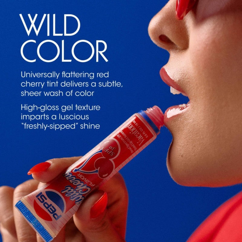 SPF 30 Tinted Lip Gel with Cherry Flavor and Hydrating Ingredients