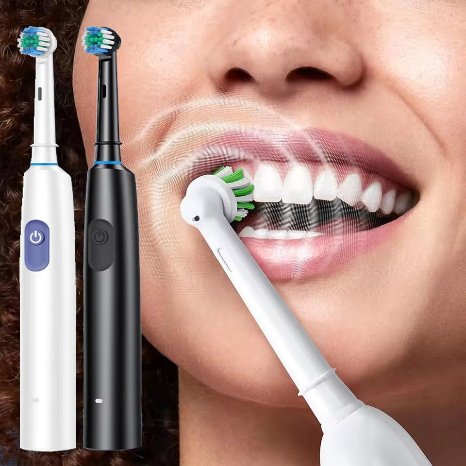 Rechargeable Electric Toothbrush with 5 Modes & 4 Brush Heads, USB Charging