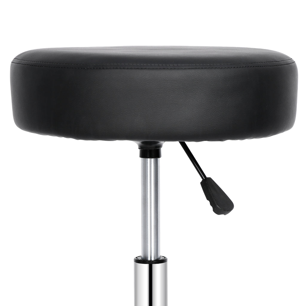 Adjustable Rolling Stool with Wheels for Office Desk & Home Use