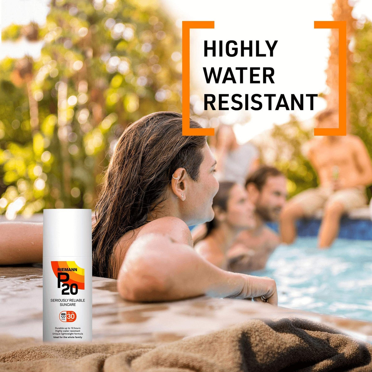 SPF 20 Sun Protection Lotion for Face & Body - Water Resistant, 200ml