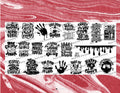 Black Kat Stamping Nail Plate BKS187 True Crime Designs for Nail Art