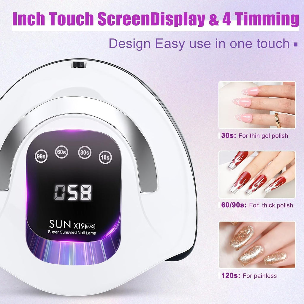 Professional UV LED Gel Nail Dryer Lamp 320W for Fast Curing Home & Salon