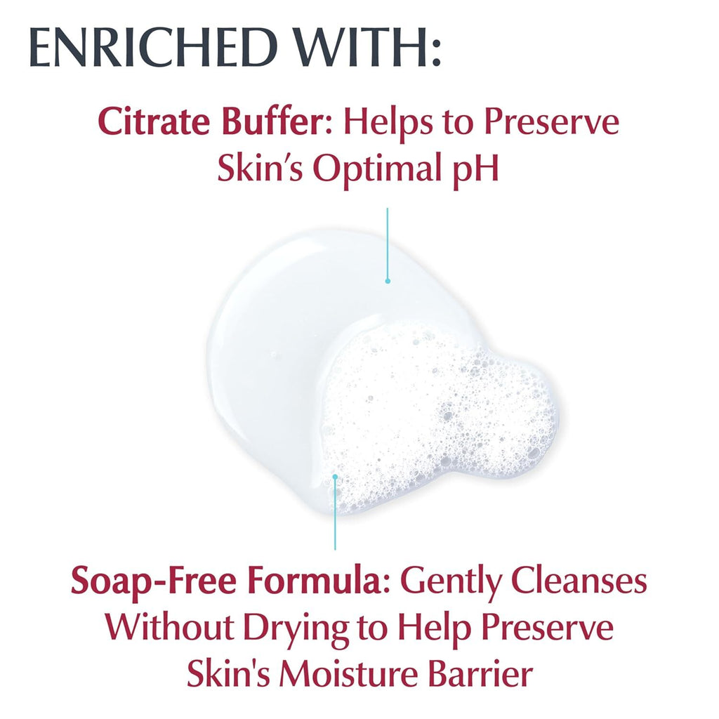 Eucerin Skin Calming Body Wash & Face Cleanser 16.9 oz - Gentle, pH-Balanced for Sensitive Skin