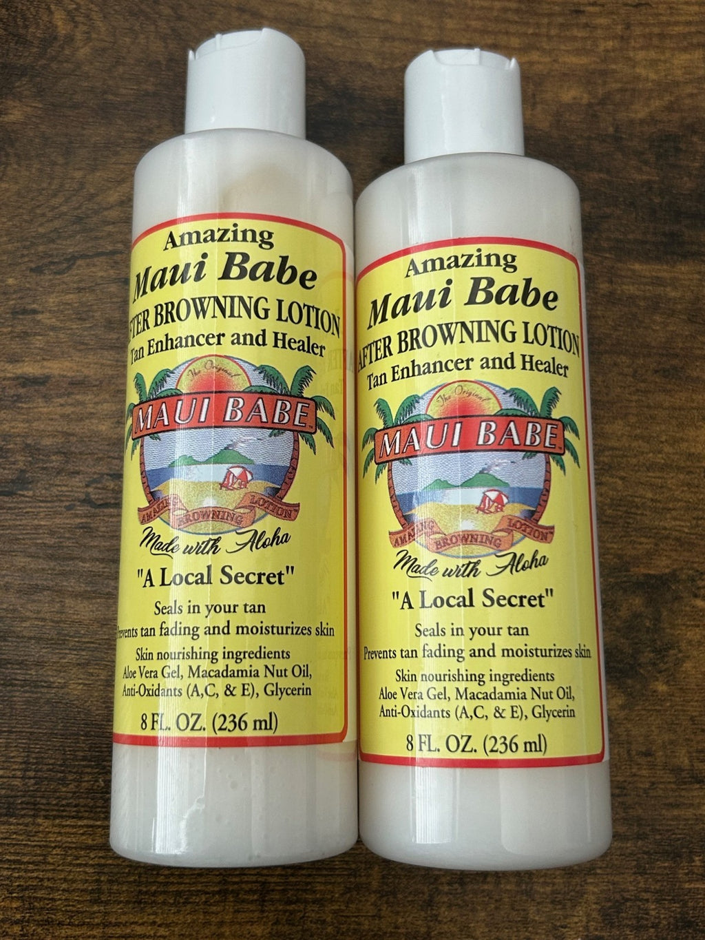 Maui Babe After Tan Lotion 8 oz - Soothing After Sun Skin Healer 2 Pack