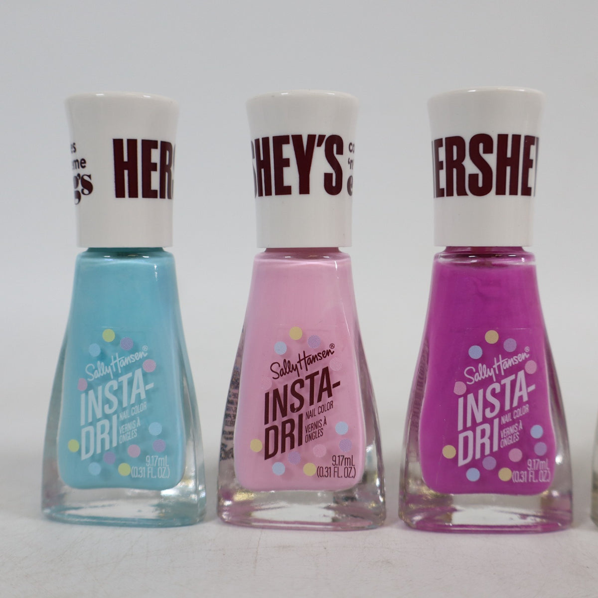 7-Pack Nail Polish Set with Hershey's Cookies n' Creme Shades - Fast Drying