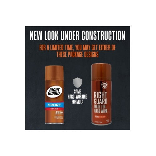 Right Guard Sport Original Deodorant Aerosol 8.5 oz - 6 Pack